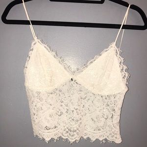 express lace crop top